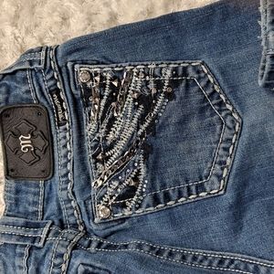 Gently Worn! Miss Me Chain Pocket Denim Sz 27